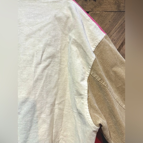 NWT Mainstrip Color Block Corduroy Cropped Shacket - Picture 12 of 15